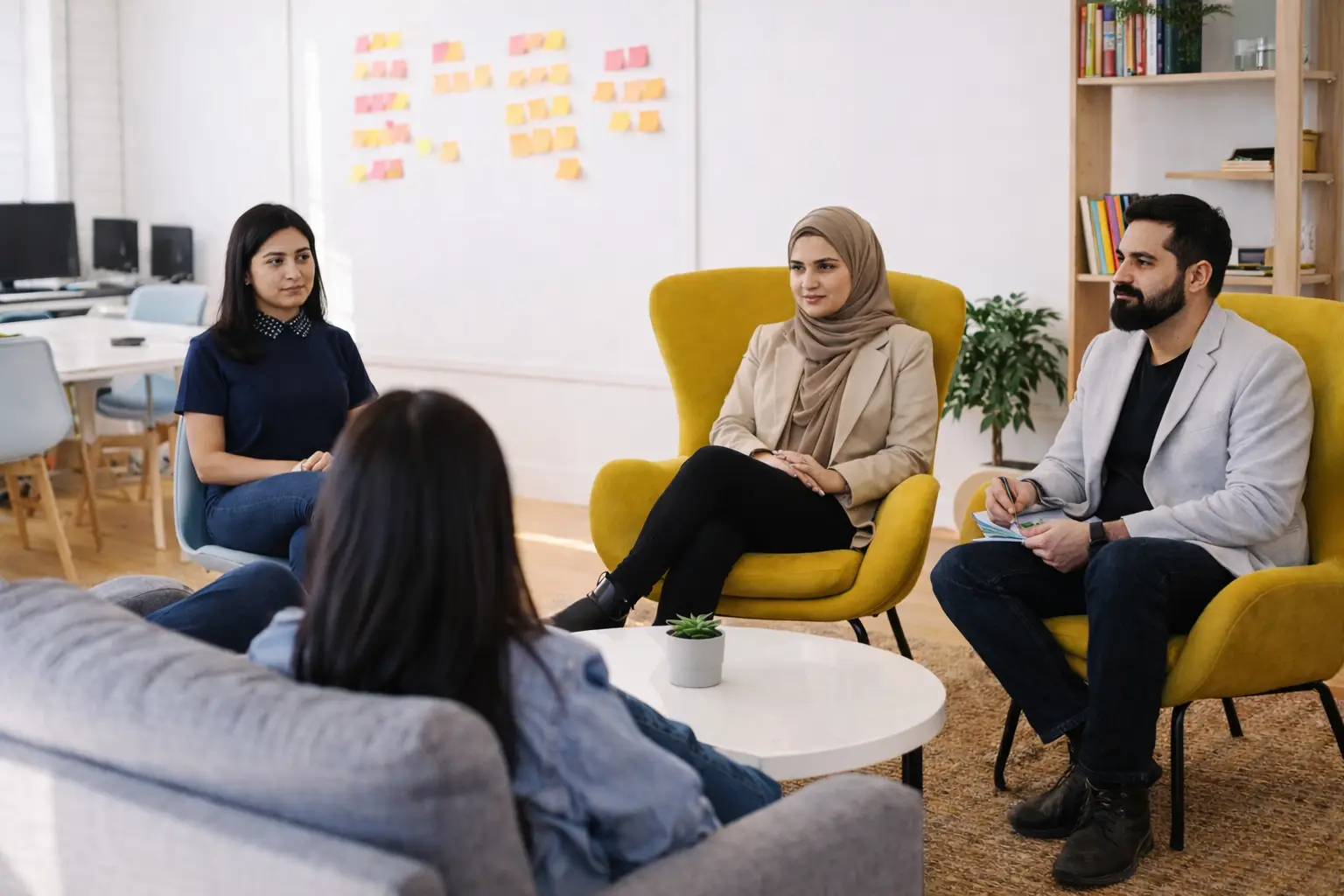 ahsenture business developers team discussion